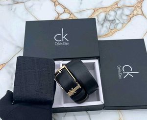 CK PREMIUM QUALITY BELT+ WALLET COMBO WITH BOX
