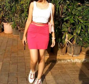 Ruched Mini Skirt