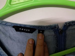 Nexus By Lifestyle Size 18 Sleeveless Denim Top