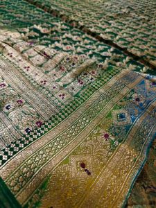 Green Banarasi primium quality 💯 😍 Saree