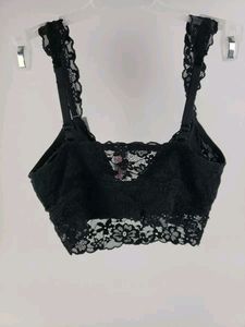No Boundaries Womens Bralette Size Large Black