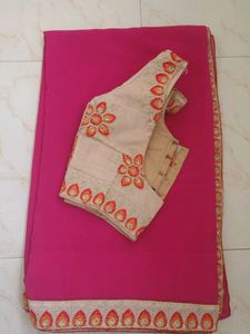 Elegant Pink Saree