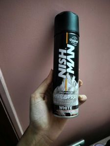 Nish Man - Silver White Hair Spray Temporary.