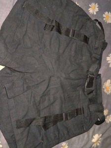 Buckled Black Shorts