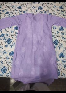 Lavender Embroidered Kurta