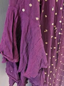 Wine Colour Indowestern Shrug