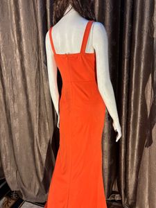 Orange Cutout Maxi Dress