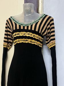 Korean Branded Pinterest Black One Piece