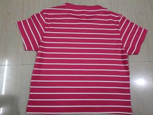 Striped Crop Top Pink
