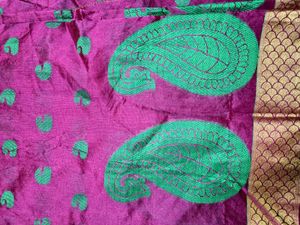 Cotton Silk Pink Sareee