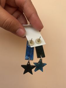 Star Drop Resin Earrings