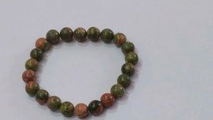 Unakite Beaded Bracelet