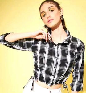 Check Shirt Crop &amp; Tunics