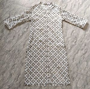 Straight Kurti With Buttons