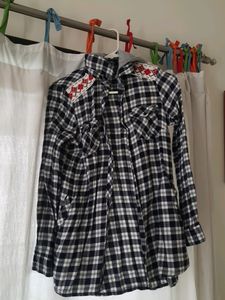 Button Up Shirt With Removable Hoodie