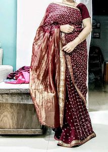 Bandhni Lagdi Patta Saree