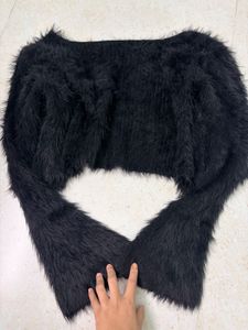 Y2K Fluffy  Long Sleeve Cardigan 🖤