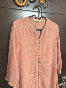 Elegant Peach Kurta