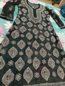Chickenkari Black Kurta