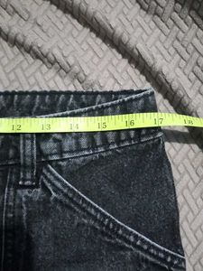 Black Wash Cargo Pants