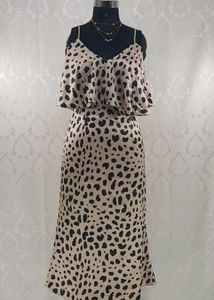 Korean Leopard Print Dress...