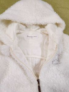 Cozy White Baby Snowsuit with Mittens
