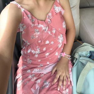 Floral Ruffle Mini Dress