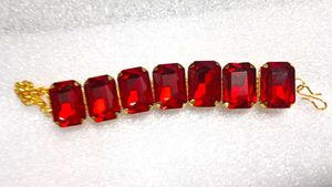 Elegant Ruby Red 4-Piece Jewelry Set
