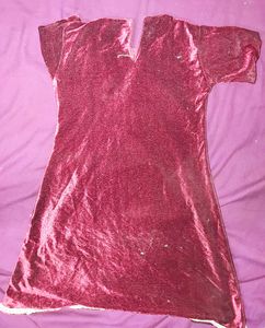 Girls Multicolor Red Kurti &amp; Salwar