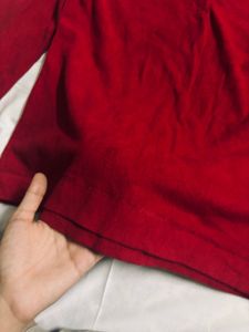 Red Long Sleeve Tee