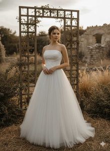 embellished white gown