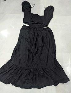 Black Beach Backless Dress