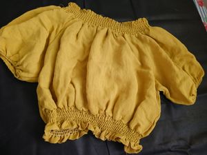 off shoulder tops mustard and red