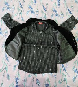 3 PC Suit Set- Velvet Jacket