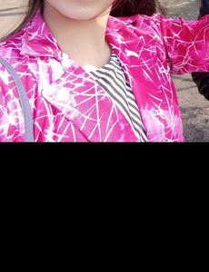 Pink Printed Jacket