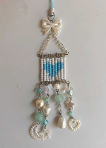Beaded Pin Cum Phone Charm
