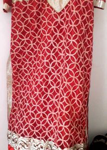 Red Straight Kurti