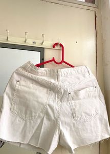 White Denim Shorts