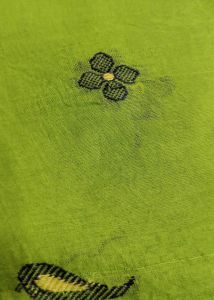 Green Printed Saree