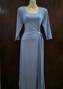 shimmery blue gown