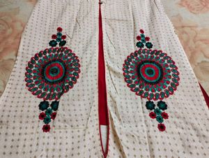 Embroidered Long Kurta 🤍❤️