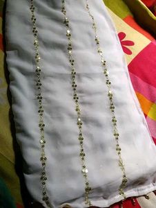 White Colour ki Saree