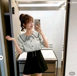 New with tag cute korean Elegant Peter Pan Collar