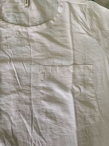 White Short Sleeve Pocket Tee