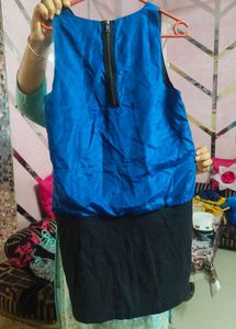 Chic Blue &amp; Black Dress