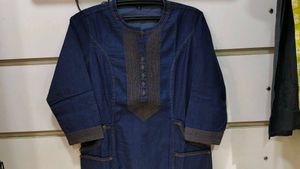 Blue Denim Kurta