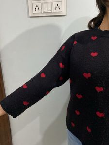 Heart Pattern Sweater