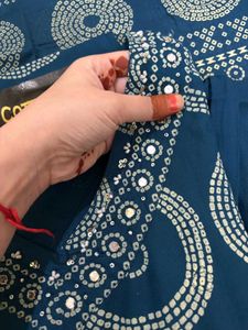 Teal Blue Kurta Set