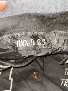 Black &#39;M&#39; Patch Streetwear Bomber