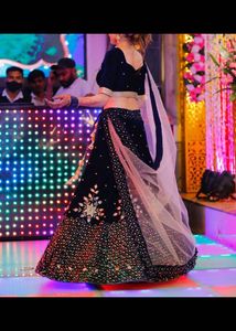 Beautiful Heavy Navy Blue Lehenga💙